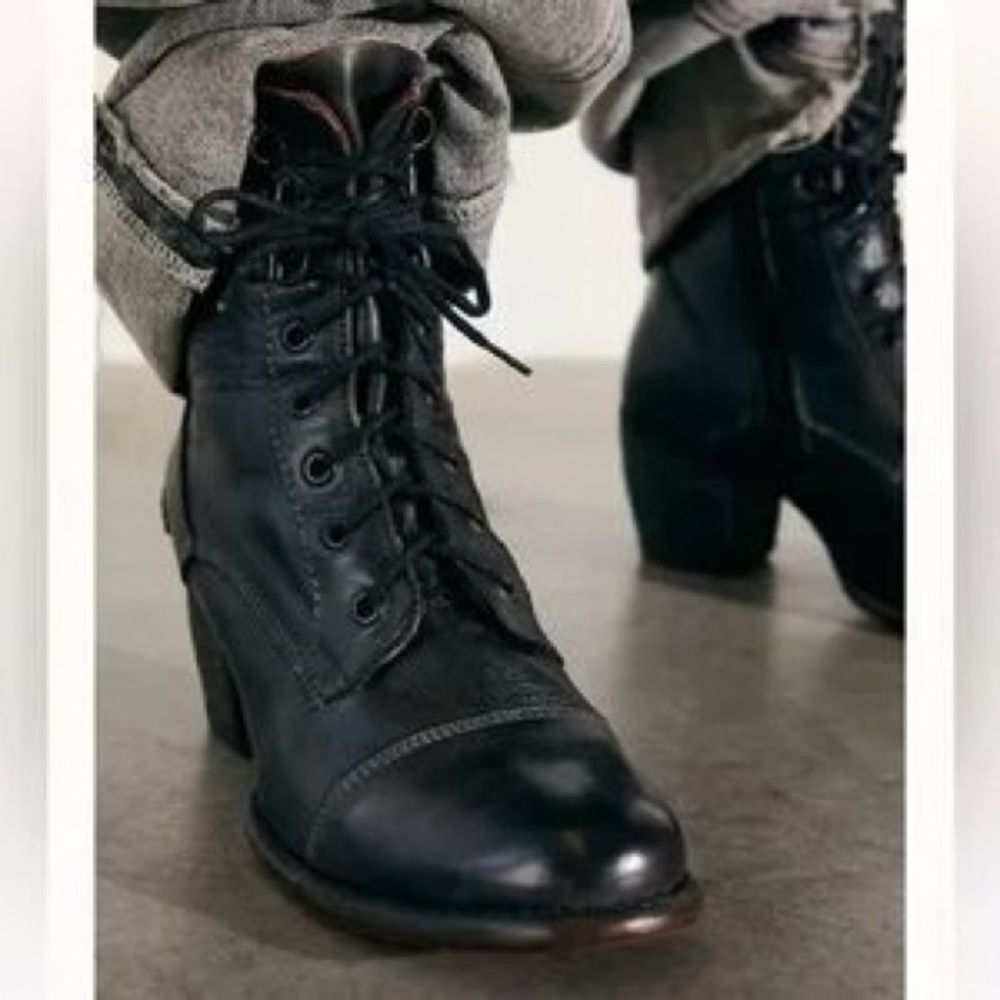 Free People x Bed Stu Brooklyn Lace Up Ankle Boots US 8